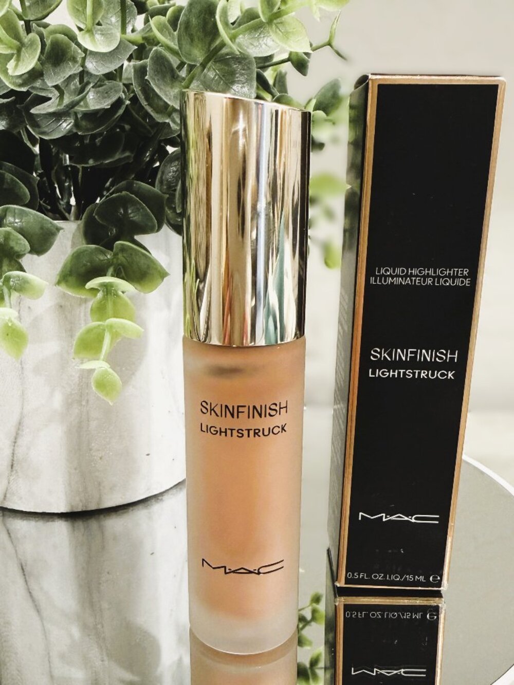 NEW MAC COSMETICS SKINFINISH LIGHTSTRUCK LIQUID HIGHLIGHTER BUBBLED OVER